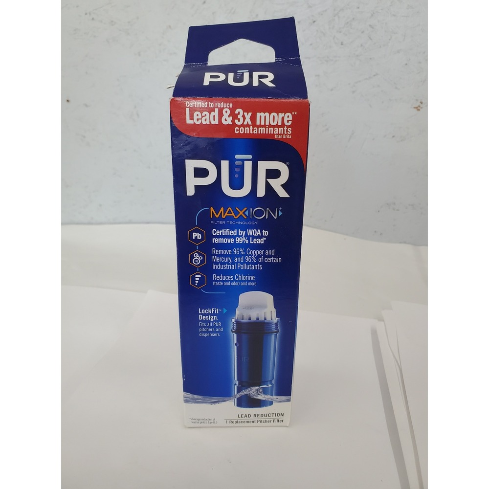 PUR MAXION Lead Reduction Replacement Pitcher Filter PPF951K Blue 1 Pack